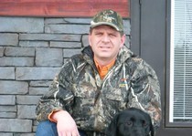 Trevor and his dog ready to go